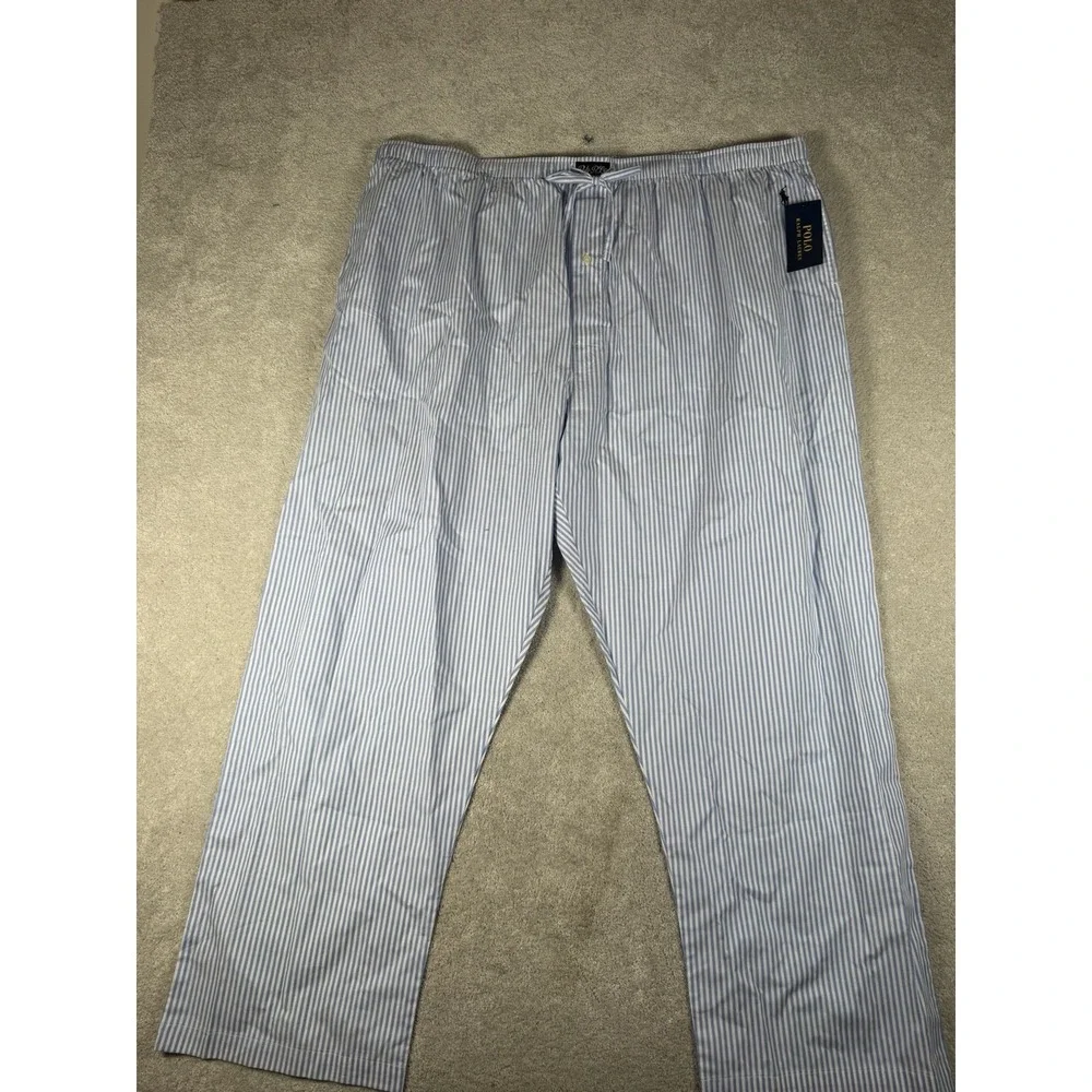 Polo Ralph Lauren Mens 3XL Pajamas Lounge Pant Sleepwear 100% Cotton Striped NWT